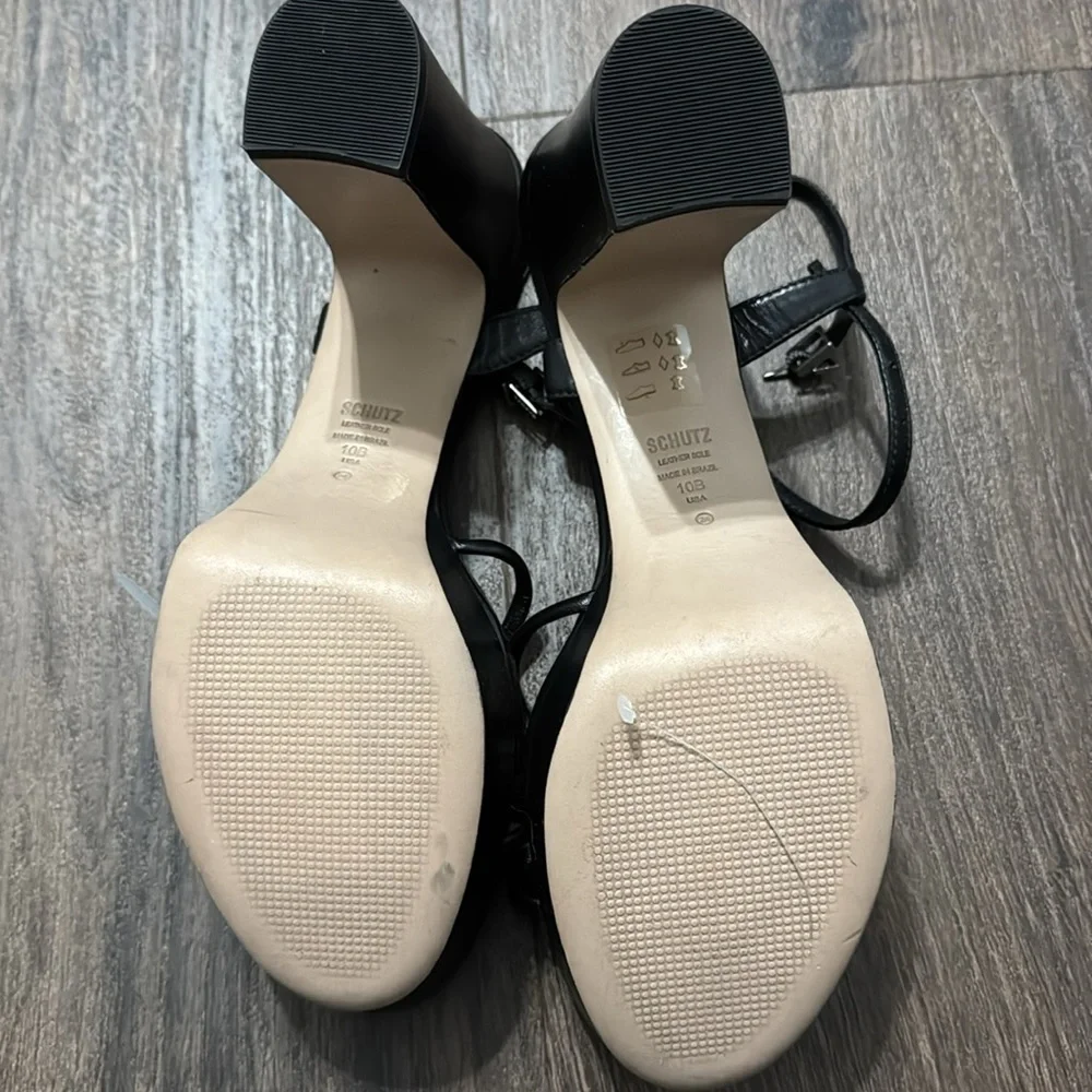 NEW! SCHUTZ Black Kelsie Platform Sandal - Multiple Sizes 🛵🚛